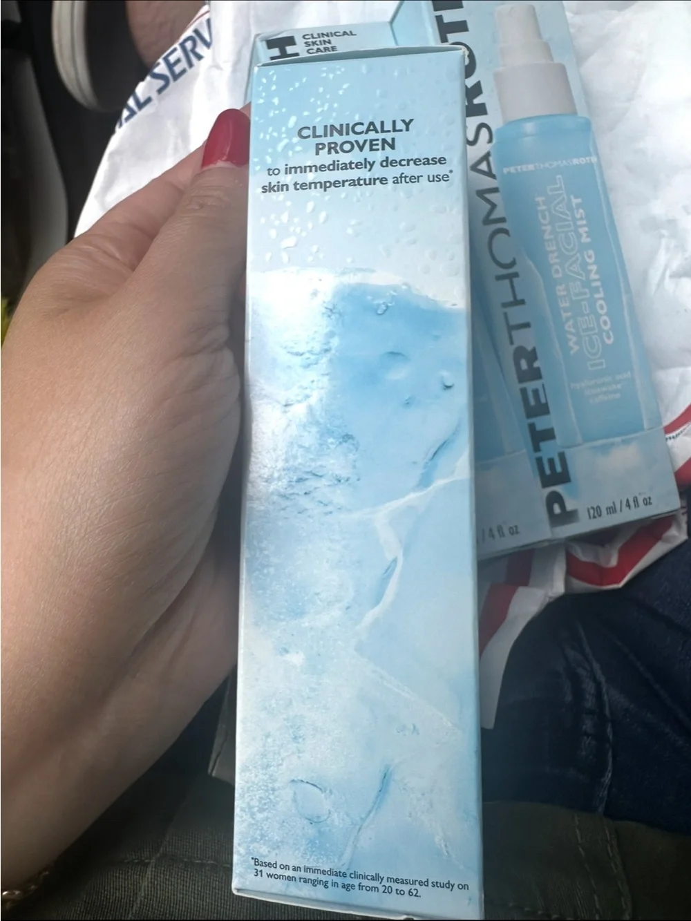 New SET of 3 Peter Thomas Roth Water Drench Ice Facial Cooling Mist Packages